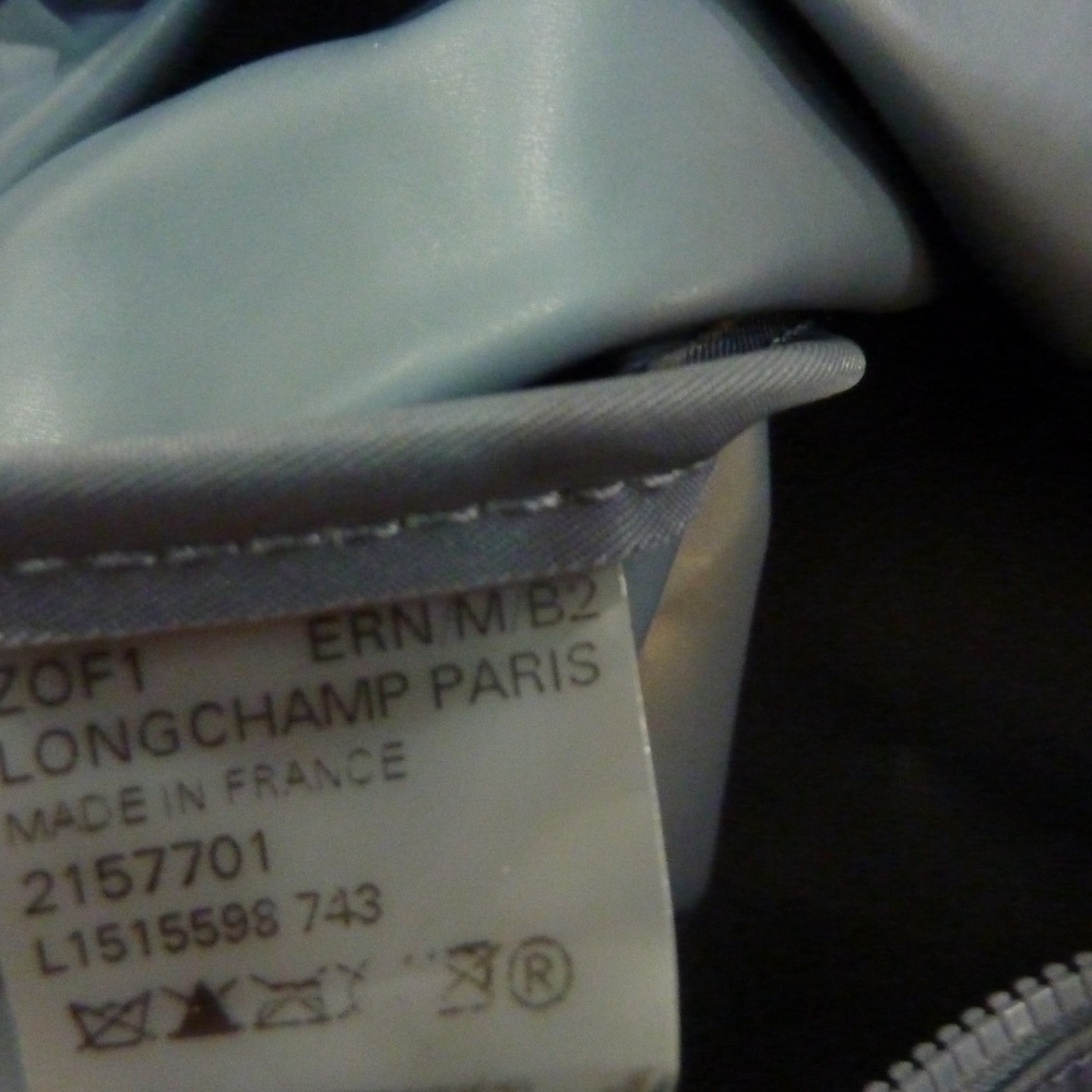 LONGCHAMP Tote Bag Le Pliage Neo 2WAY Lightweight Blue w/ shoulder strap - Picture 12 of 15